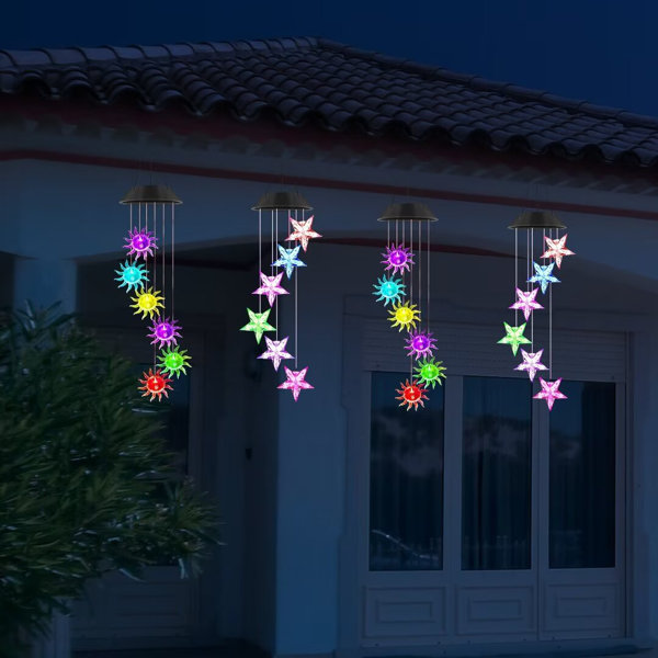 Arlmont & Co. Sidea Christmas Decorations Sunflower&Star Wind Chime